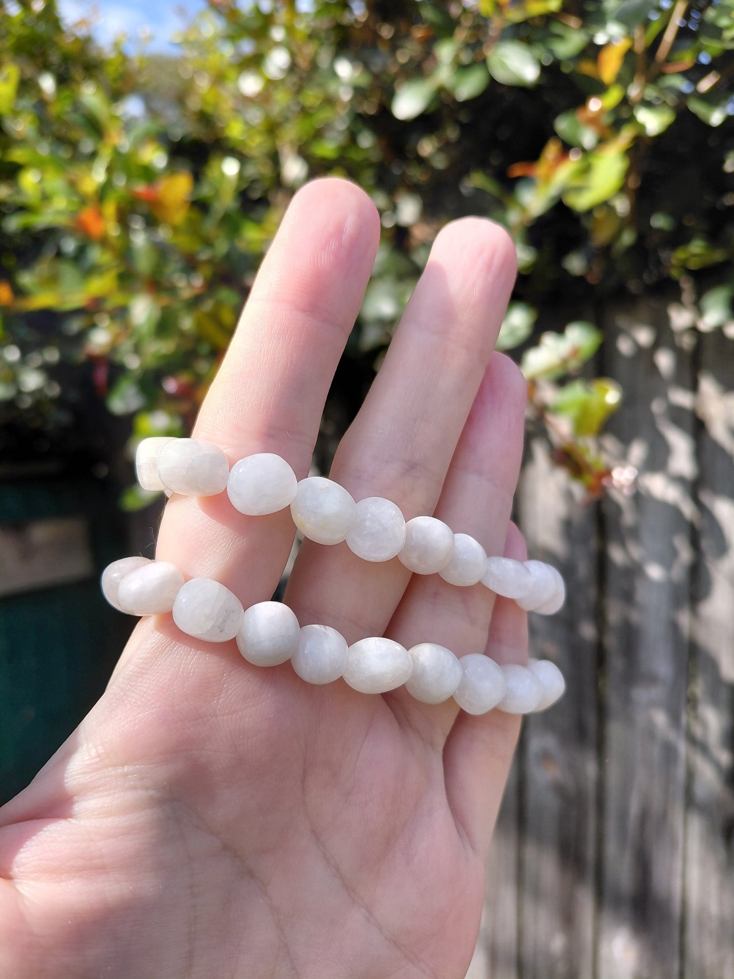 Milky Quartz Tumbled Bracelets