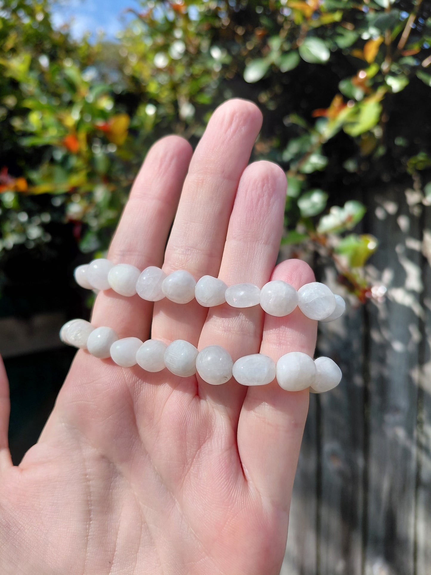 Milky Quartz Tumbled Bracelets