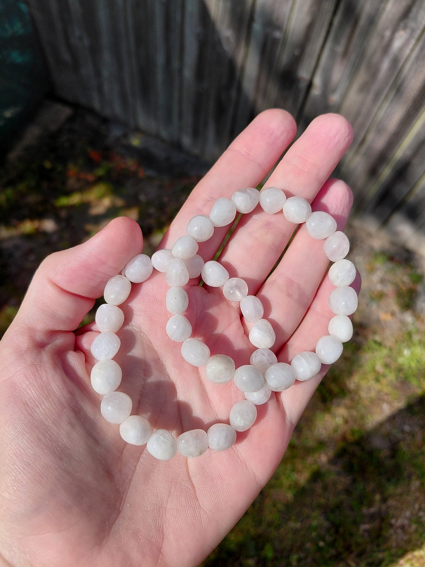 Milky Quartz Tumbled Bracelets