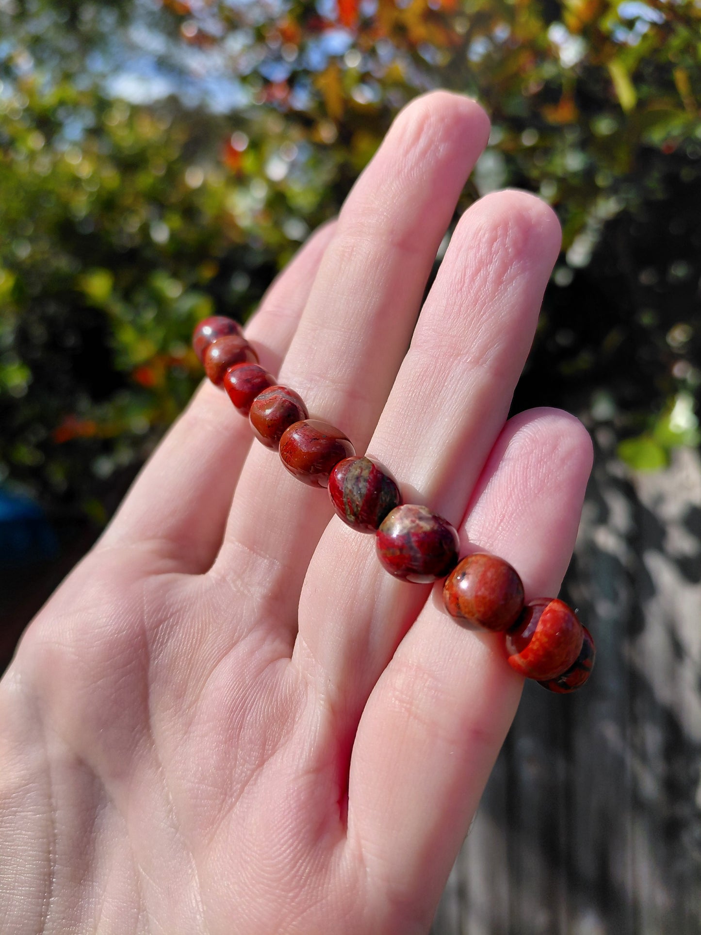 Snakeskin Jasper Tumbled Bracelets