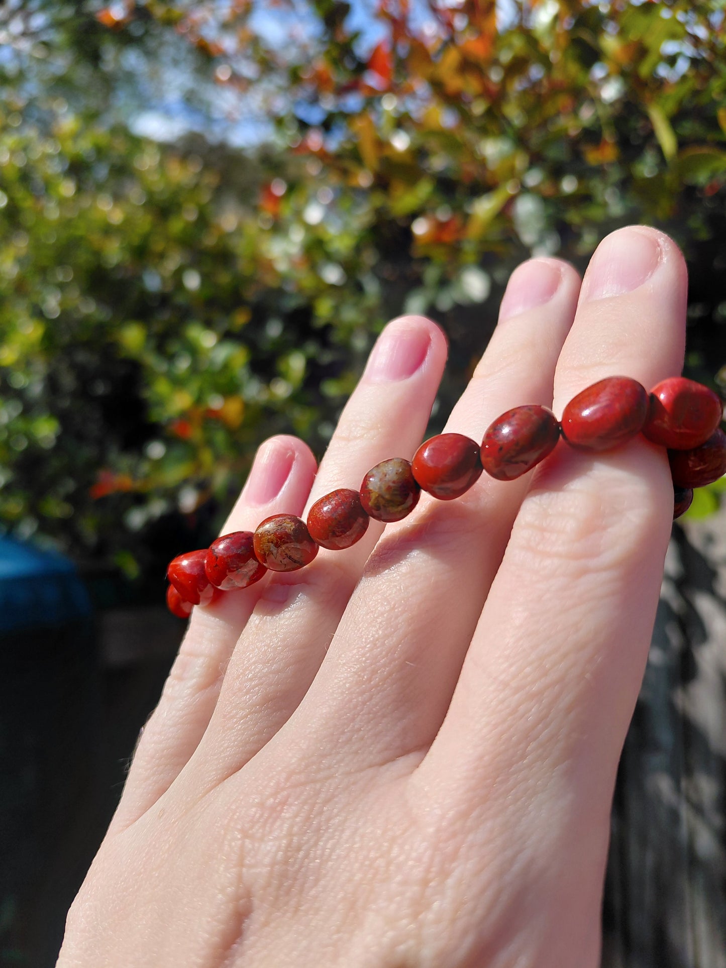 Snakeskin Jasper Tumbled Bracelets
